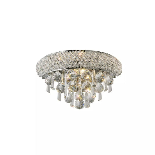 Small polished chrome/crystal wall lamp by Diyas, model number IL31440