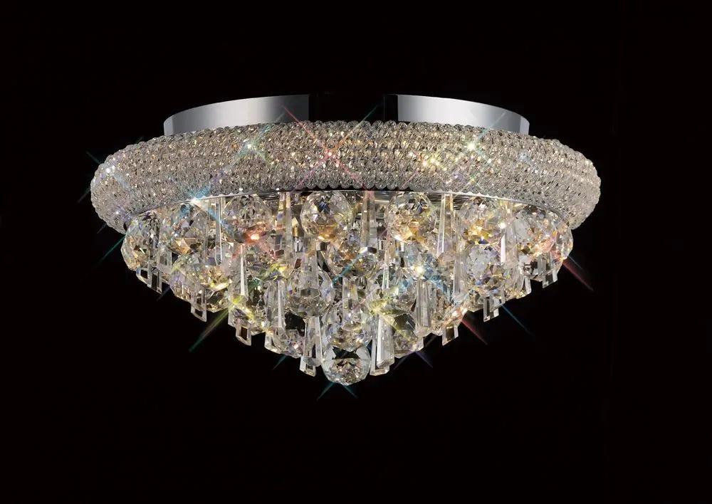 IL31445 Diyas Alexandra Ceiling Lighting, 6 Lights, Polished Chrome.