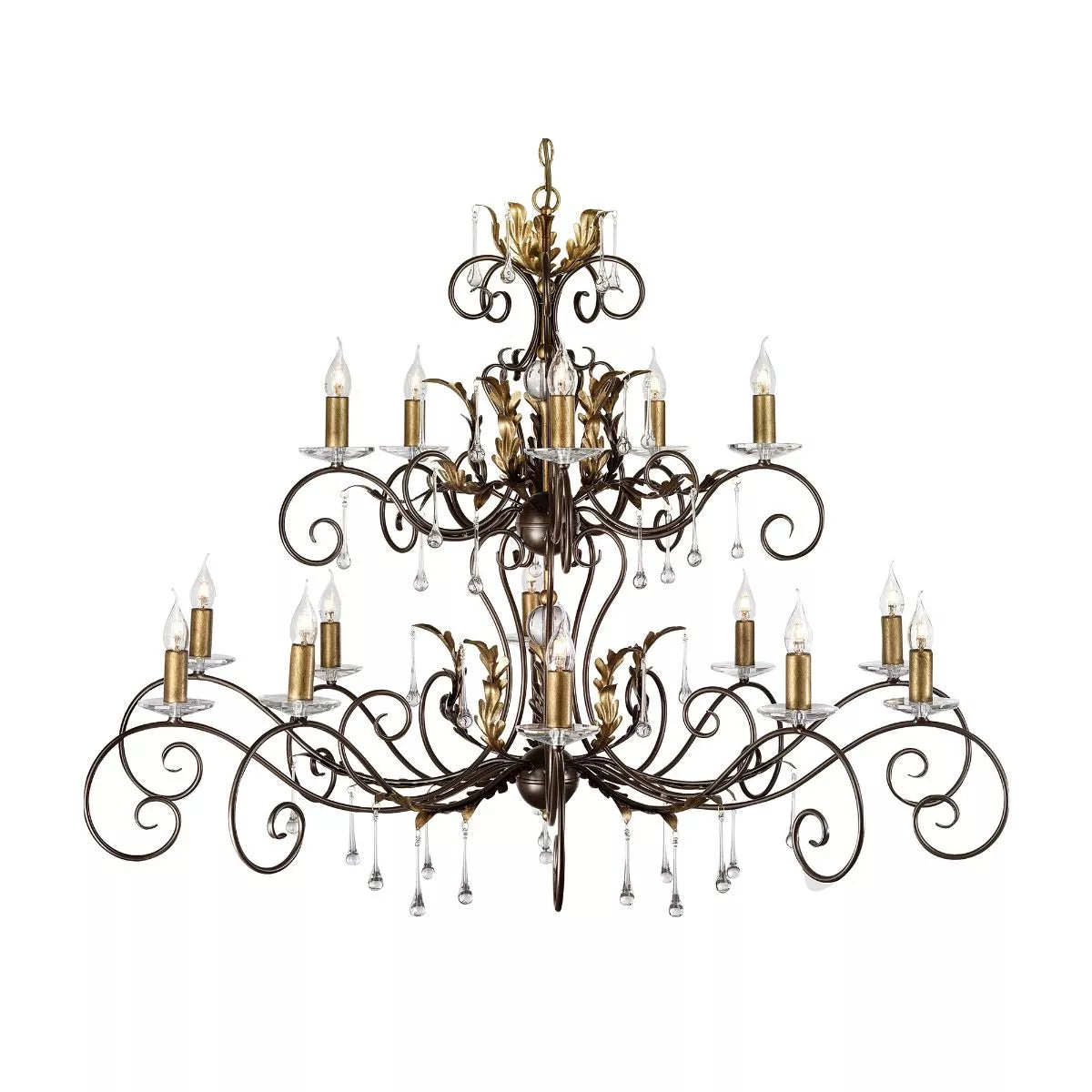 Bronze ELS/AML15 Elstead Amarilli 15lt Chandelier