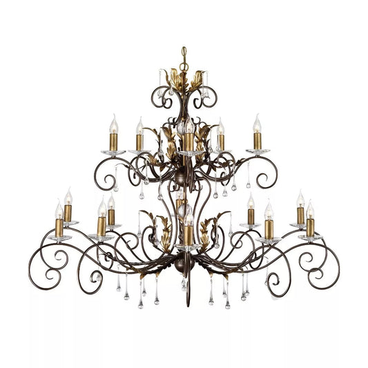 Bronze ELS/AML15 Elstead Amarilli 15lt Chandelier