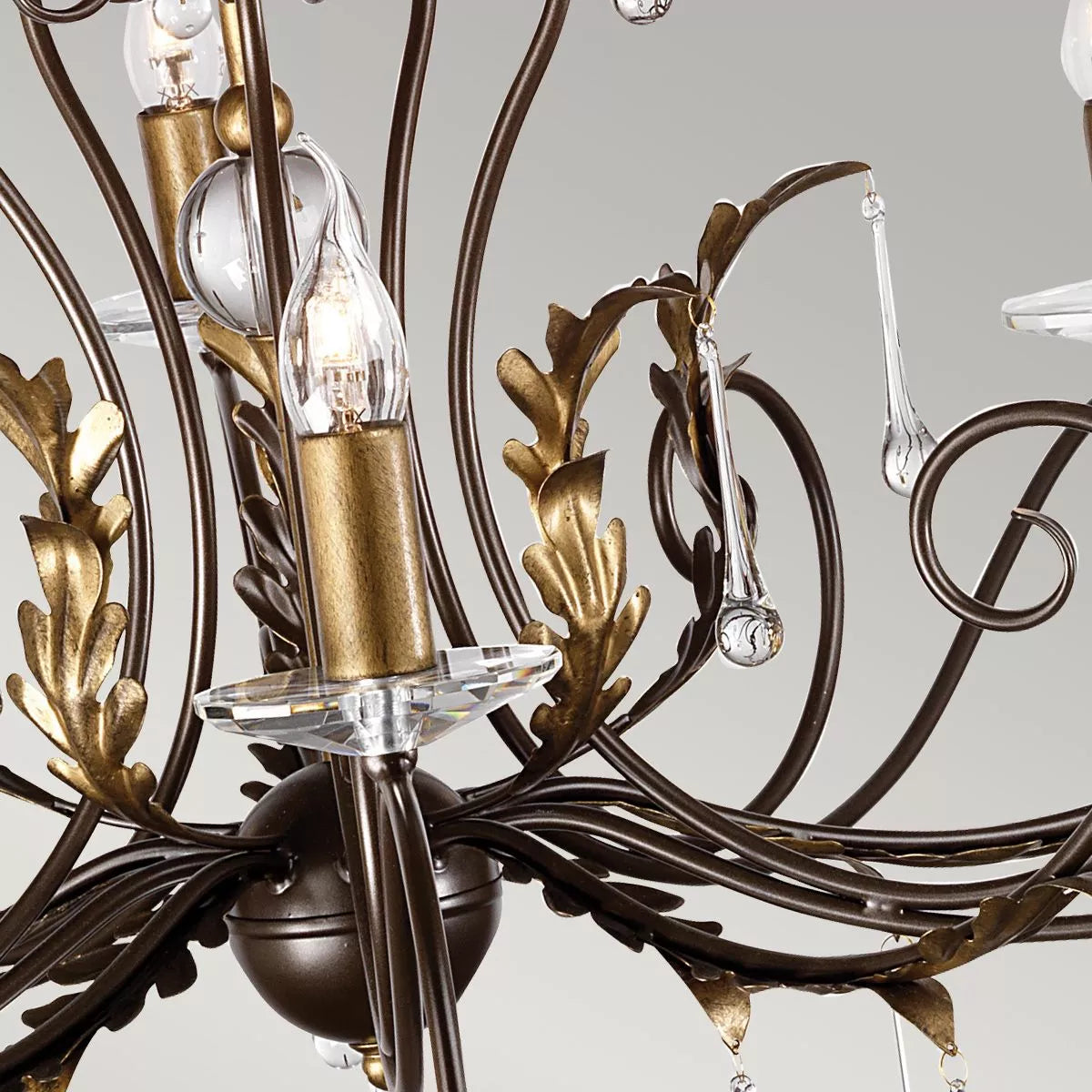 Bronze ELS/AML15 Elstead Amarilli 15lt Chandelier