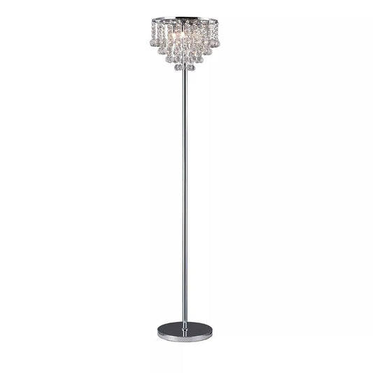 Diyas IL30029 Atla Floor Lamp 4 Light Polished Chrome/Crystal
