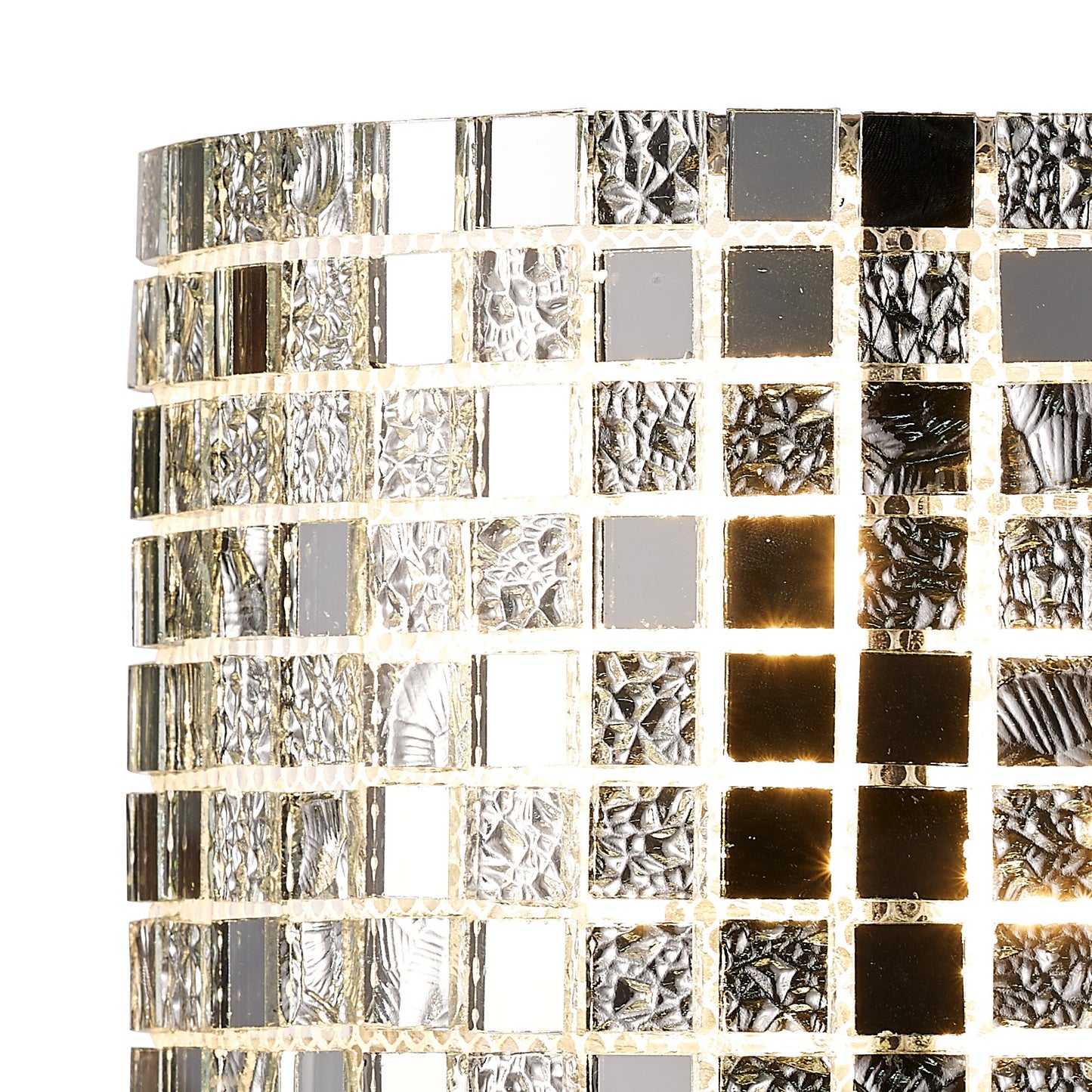 Camden Wall Lamp 2 Light G9 Polished Chrome Mosaic Glass Crystal Diyas IL31620