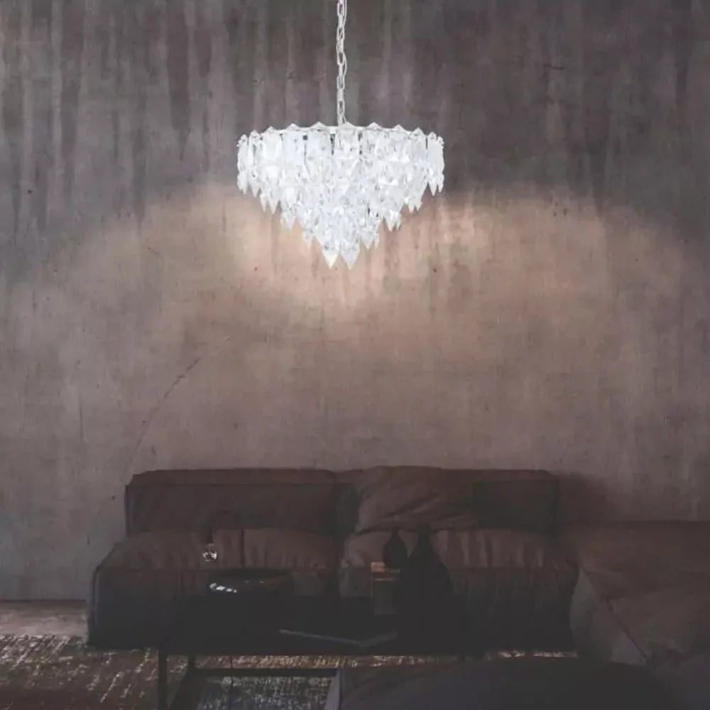 Eglo Pendant 10 Light E14 Chrome/Clear Carvario 39724