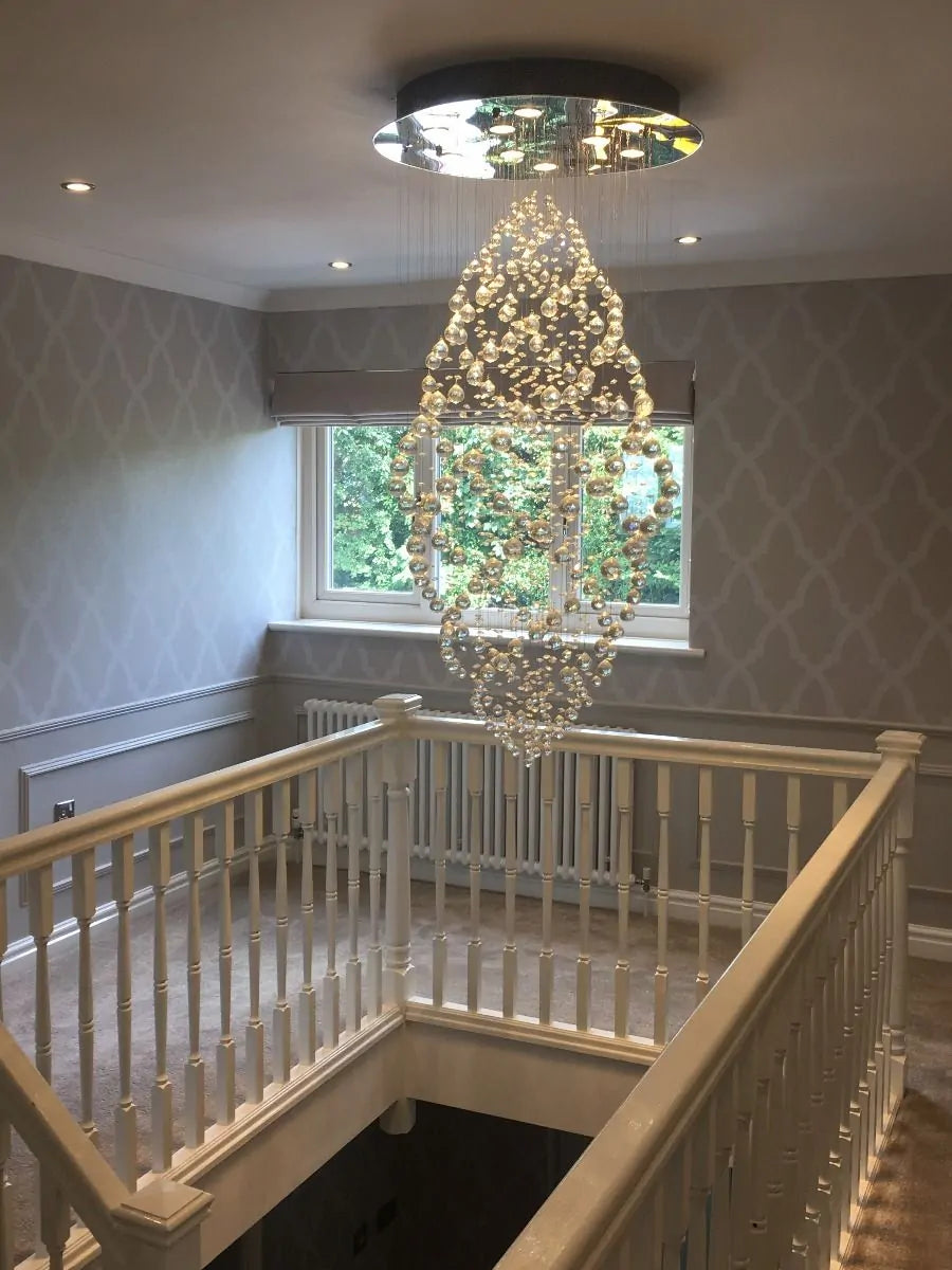 Diyas Colorado 9 Light Oval Pendant Polished Chrome/Crystal IL30784