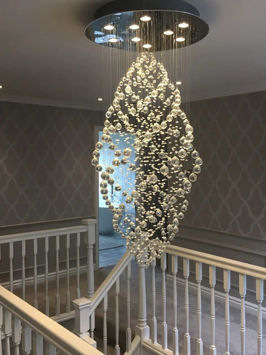 Diyas Colorado 9 Light Oval Pendant Polished Chrome/Crystal IL30784