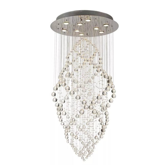 Diyas Colorado 9 Light Oval Pendant Polished Chrome/Crystal IL30784
