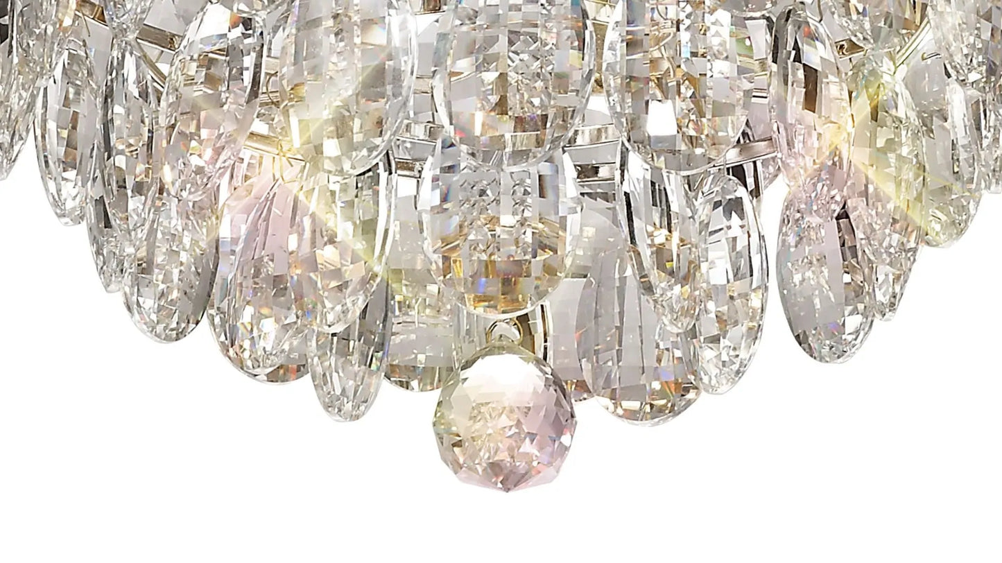 Coniston IL32800 Crystal 3 Light Small Pendant with Polished Chrome Frame by Diyas