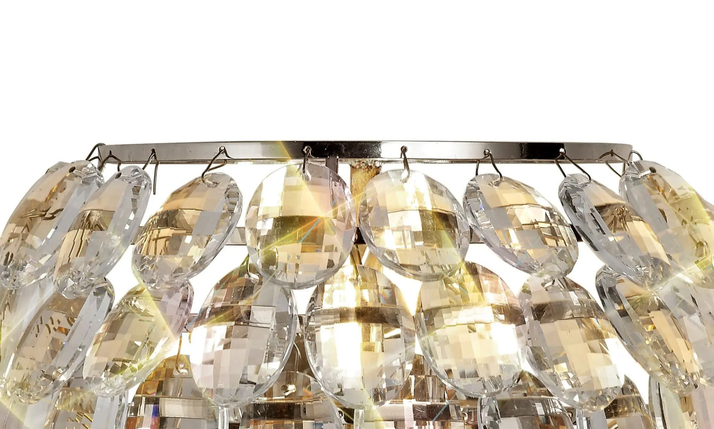 Diyas Coniston IL32806 Polished Chrome Frame Crystal Single Wall Light