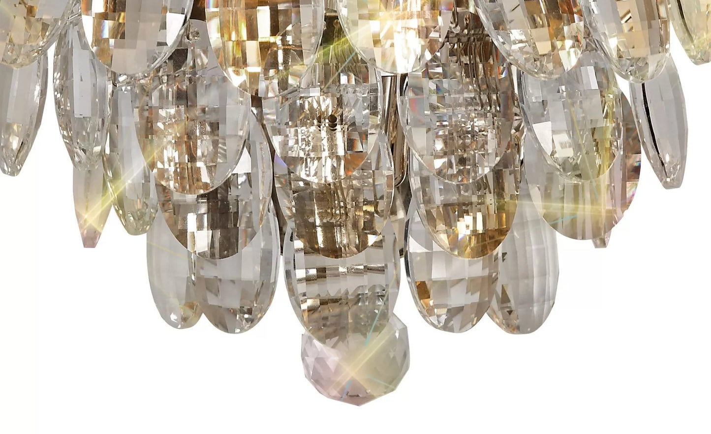 Diyas Coniston IL32806 Polished Chrome Frame Crystal Single Wall Light