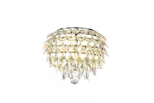 Diyas Coniston IL32828 Polished Chrome Frame Crystal 2 Light Wall Light