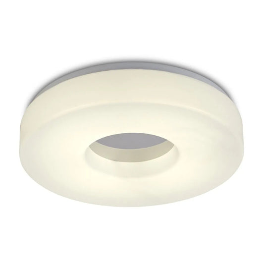 Polished Chrome IP44 Deco Joop D0402 LED Bathroom Ceiling Flush Light D0402