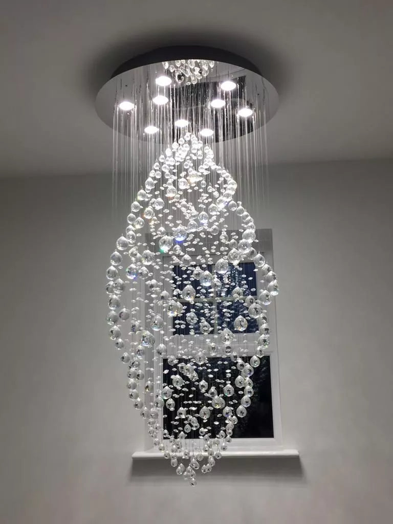 Diyas Colorado 9 Light Oval Pendant Polished Chrome/Crystal IL30784