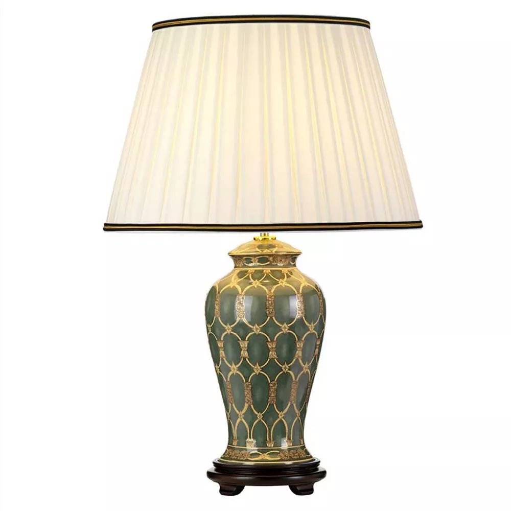 Elstead Saschi Tall Empire Shade 1 Light Traditional Table Lamp DL-SASHI-TL