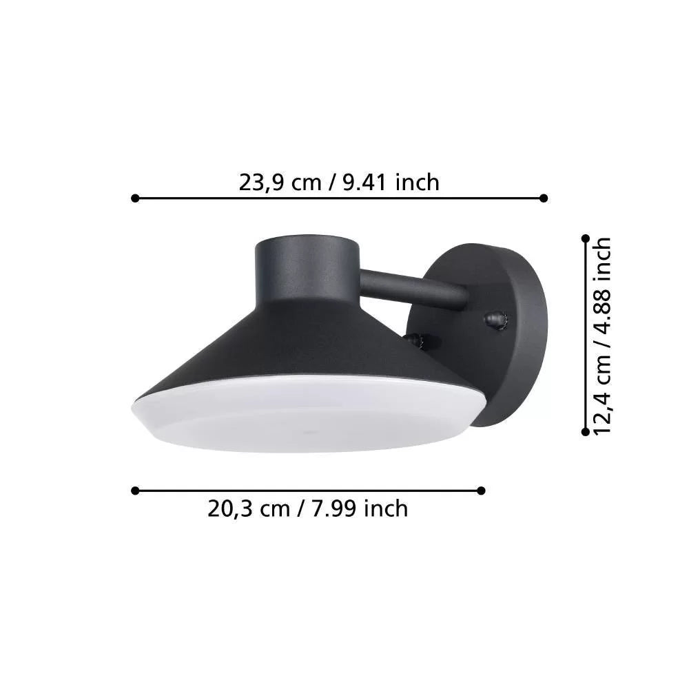 900688  NINNARELLA wall lamp, white plastic and steel