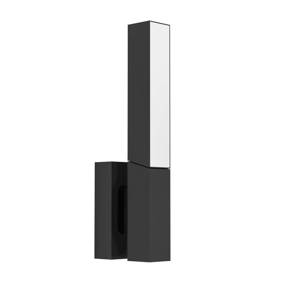900709  UGENTO wall light, white plastic and steel.