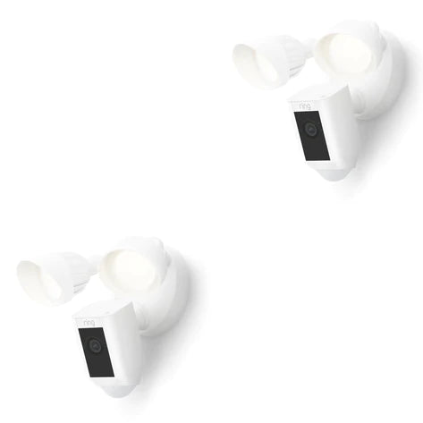 Ring Wired Plus Floodlight Cam White