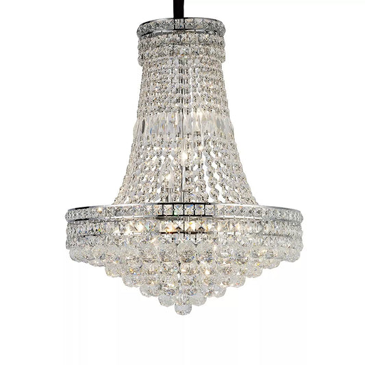 Frances Crystal 14 Light Pendant with Polished Chrome Frame by Diyas IL31420