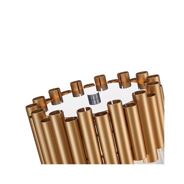 LX-Harrogate LXHARR022GD3TABL 3 Bulb Table Lamp in Gold.