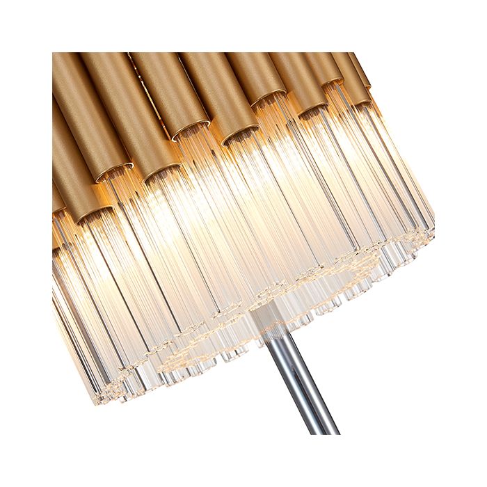 LX-Harrogate LXHARR022GD3TABL 3 Bulb Table Lamp in Gold.