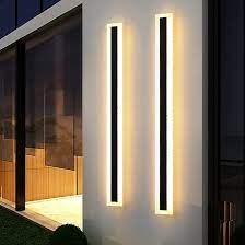 15w LINEAR Integrated LED Outdoor Wall Light in Black, Model LX-Lin90S