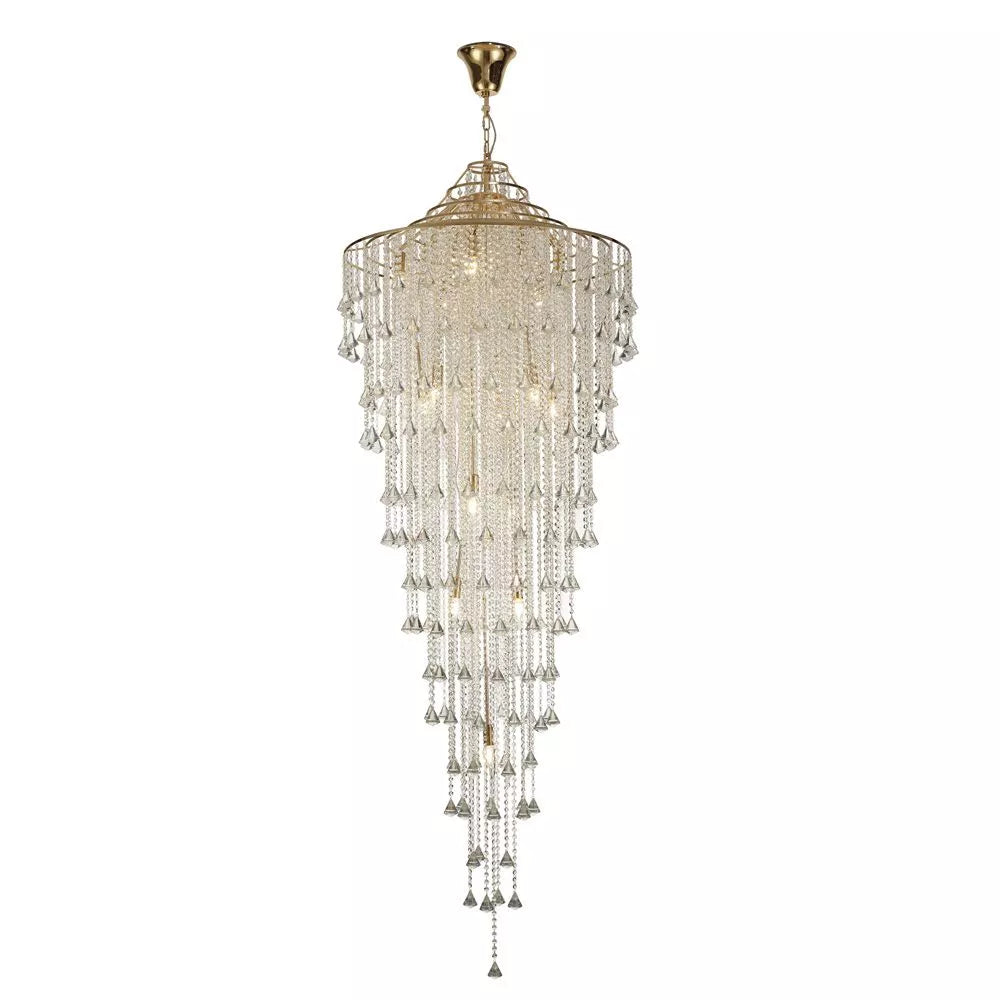 IL32776 by Diyas Inina 15 Light Tall Pendant, E14 French Gold.