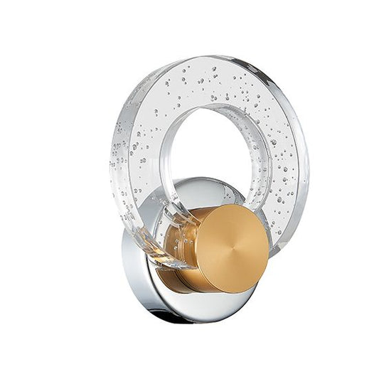 LX-Linton LXLINT015GD1WAL 1 Spherical Shaped Glass Decorative Wall Light