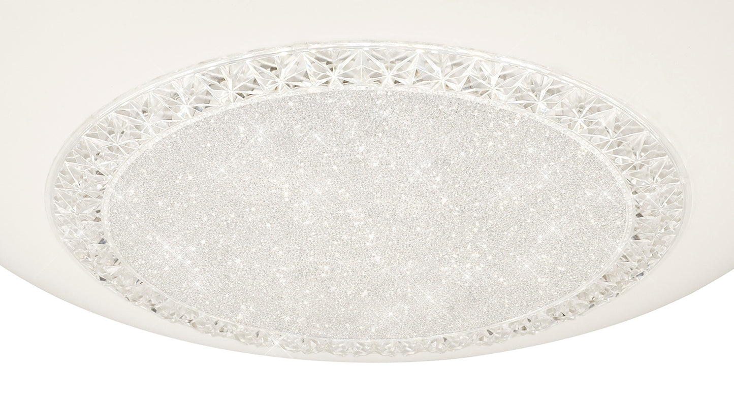 M6235 Mantra Opera Crystal LED Ceiling Flush White