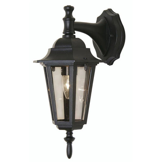 Oaks Lighting's Haxby Downward Wall Lantern 171 DN BK