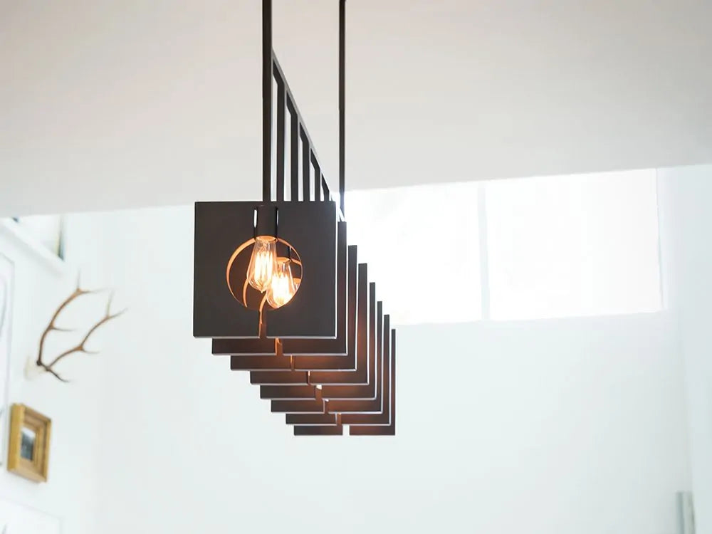 Quintessentiale QN-LUDLOW8-GR Ludlow 8 Light Bar Pendant Fitting Brushed Graphite