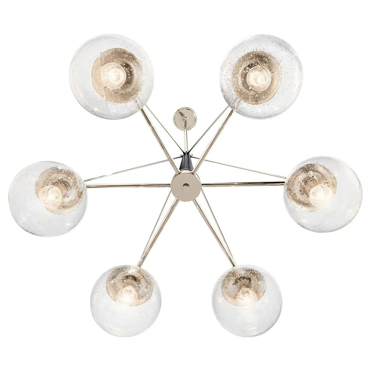 Quintessentiale Marilyn 6 Light Chandelier in Polished Nickel QN-MARILYN6