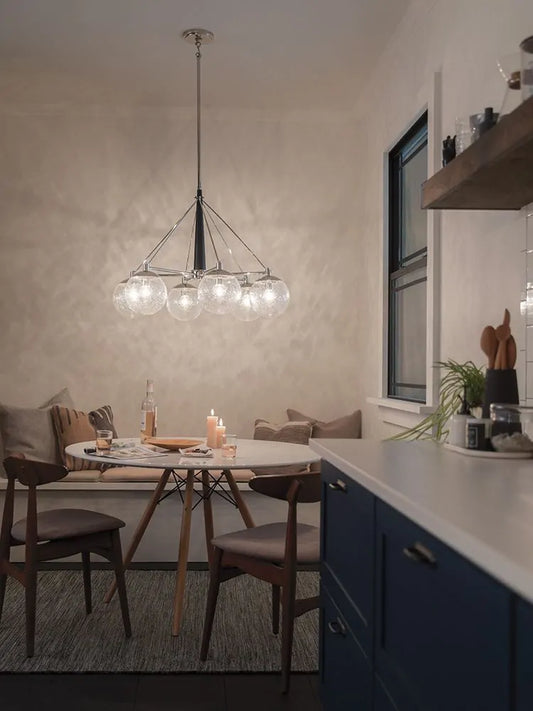 Quintessentiale Marilyn 6 Light Chandelier in Polished Nickel QN-MARILYN6