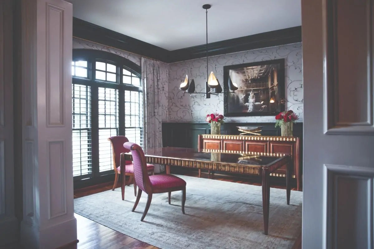 Quintessentiale Ren 5 Light Chandelier in Black Gold QN-REN5