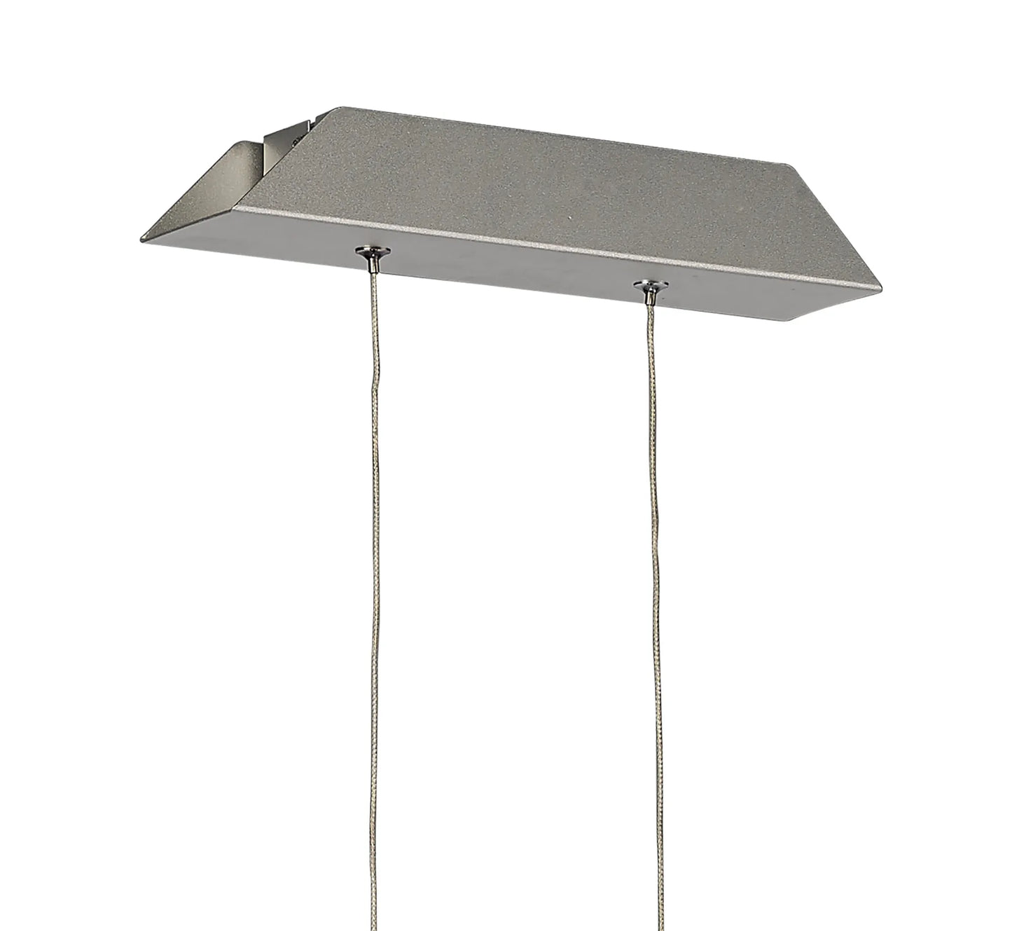 M4864 Mantra Sahara Pendant 36W LED 3000K, 2520lm, Dimmable Silver Frosted Acrylic Polished Chrome