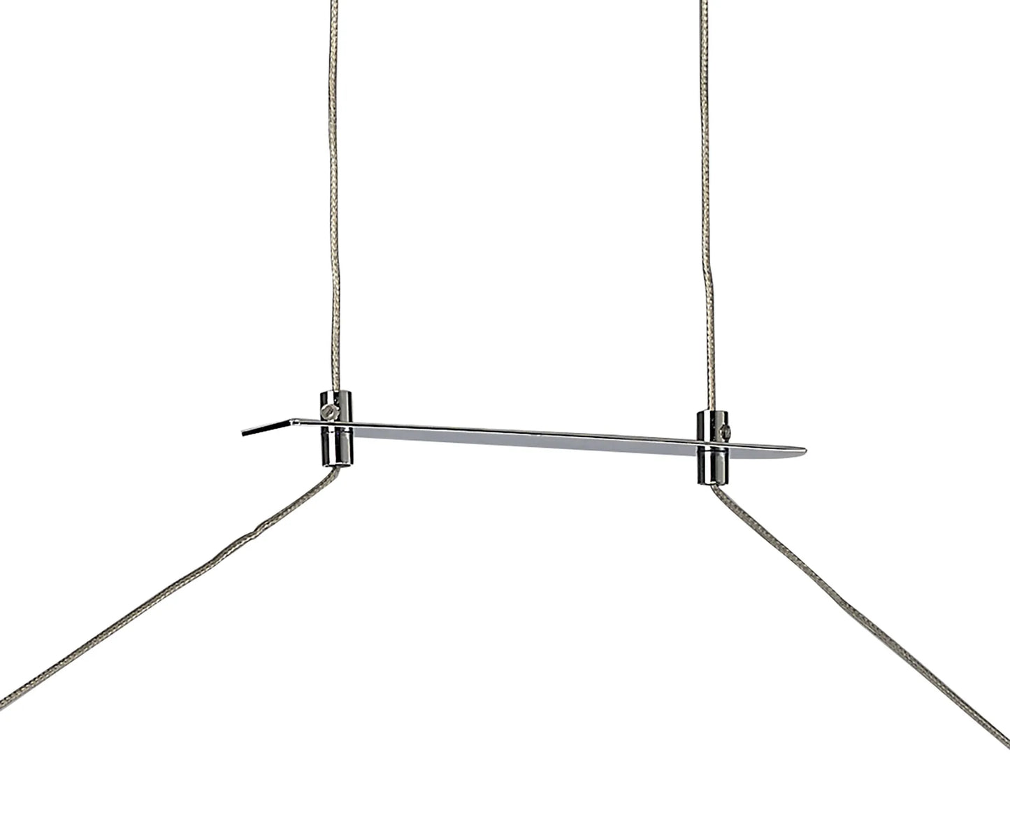 M4864 Mantra Sahara Pendant 36W LED 3000K, 2520lm, Dimmable Silver Frosted Acrylic Polished Chrome