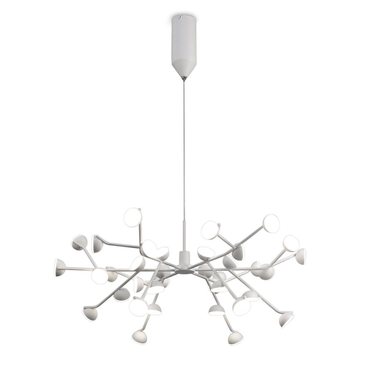 M6260 Mantra Adn LED 36 Light Extra Large Ceiling Pendant White Frame