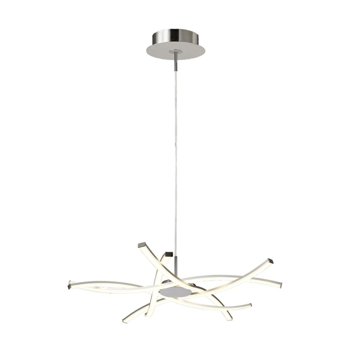 M5912 Mantra Aire LED Extra Large Ceiling Pendant Polished Chrome Frame