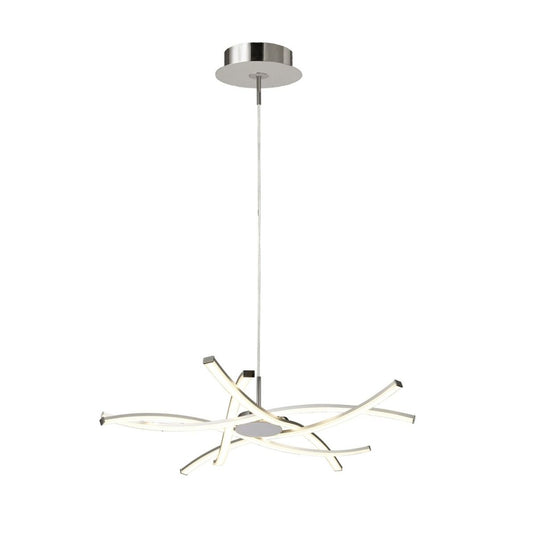 M5912 Mantra Aire LED Extra Large Ceiling Pendant Polished Chrome Frame
