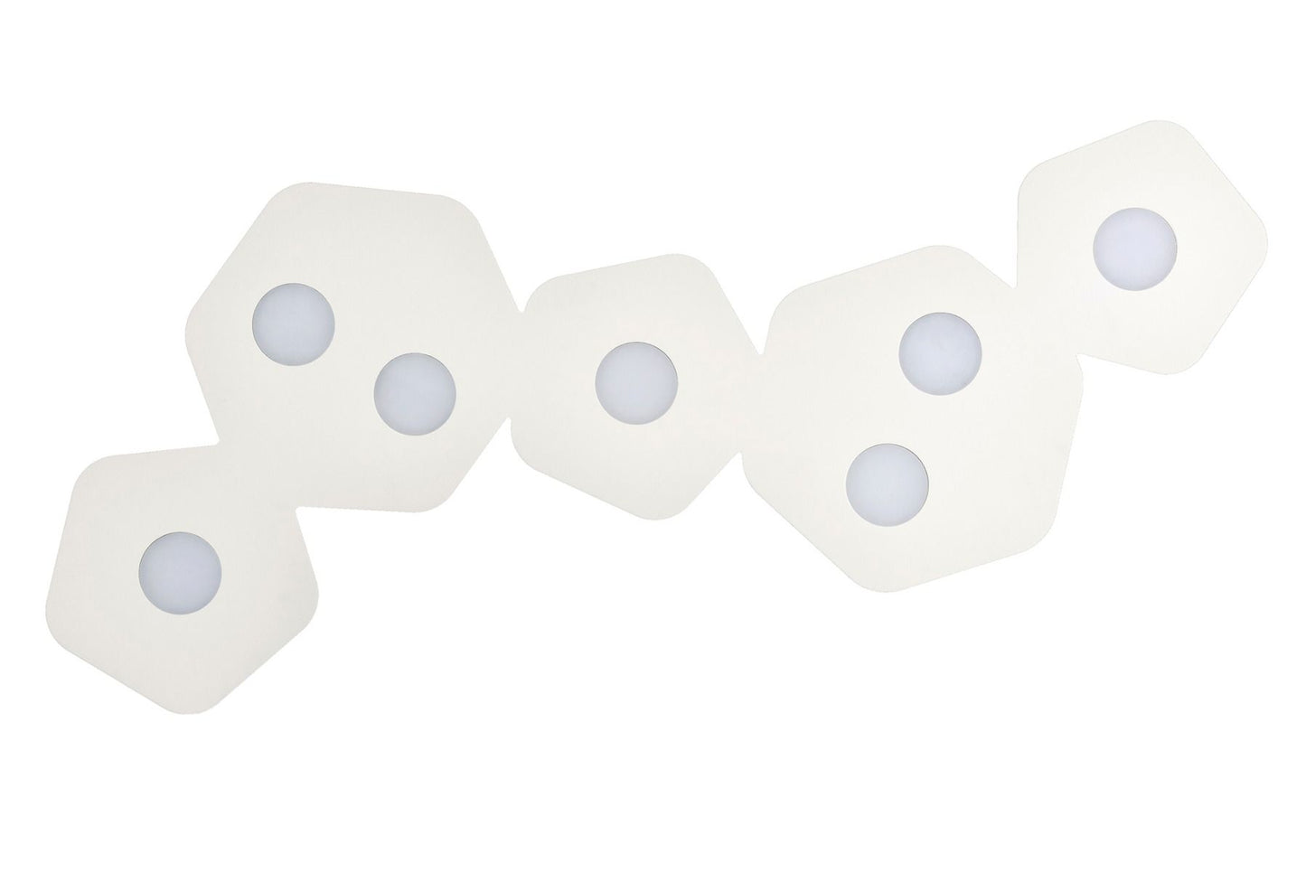 M6640 Mantra Area 7 Light Flush Ceiling Fitting GX53 Sand White