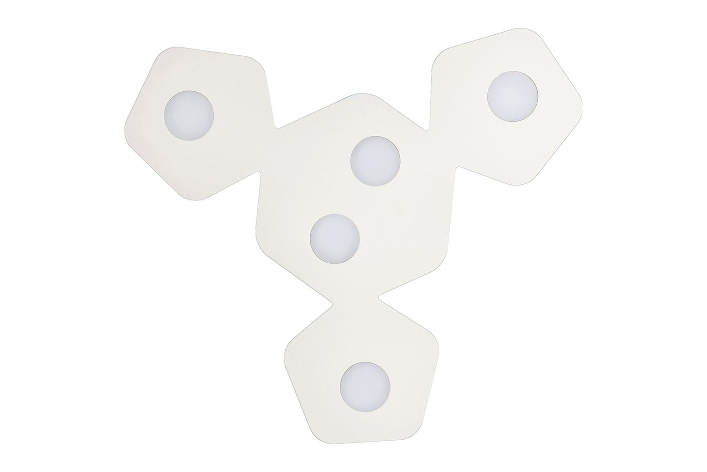 M6641 Mantra Area 5 Light Flush Ceiling Fitting GX53 Sand White