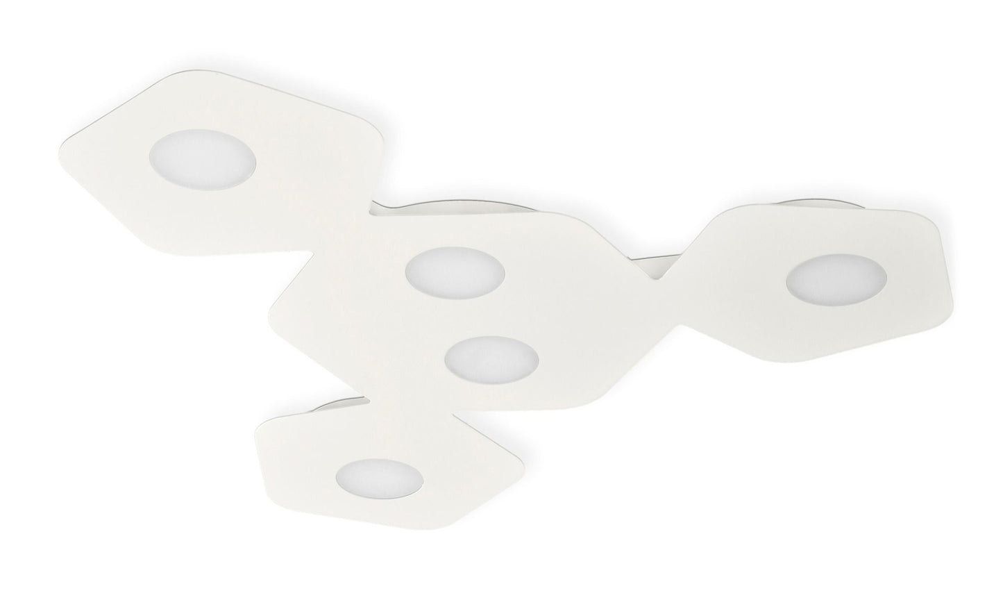 M6641 Mantra Area 5 Light Flush Ceiling Fitting GX53 Sand White