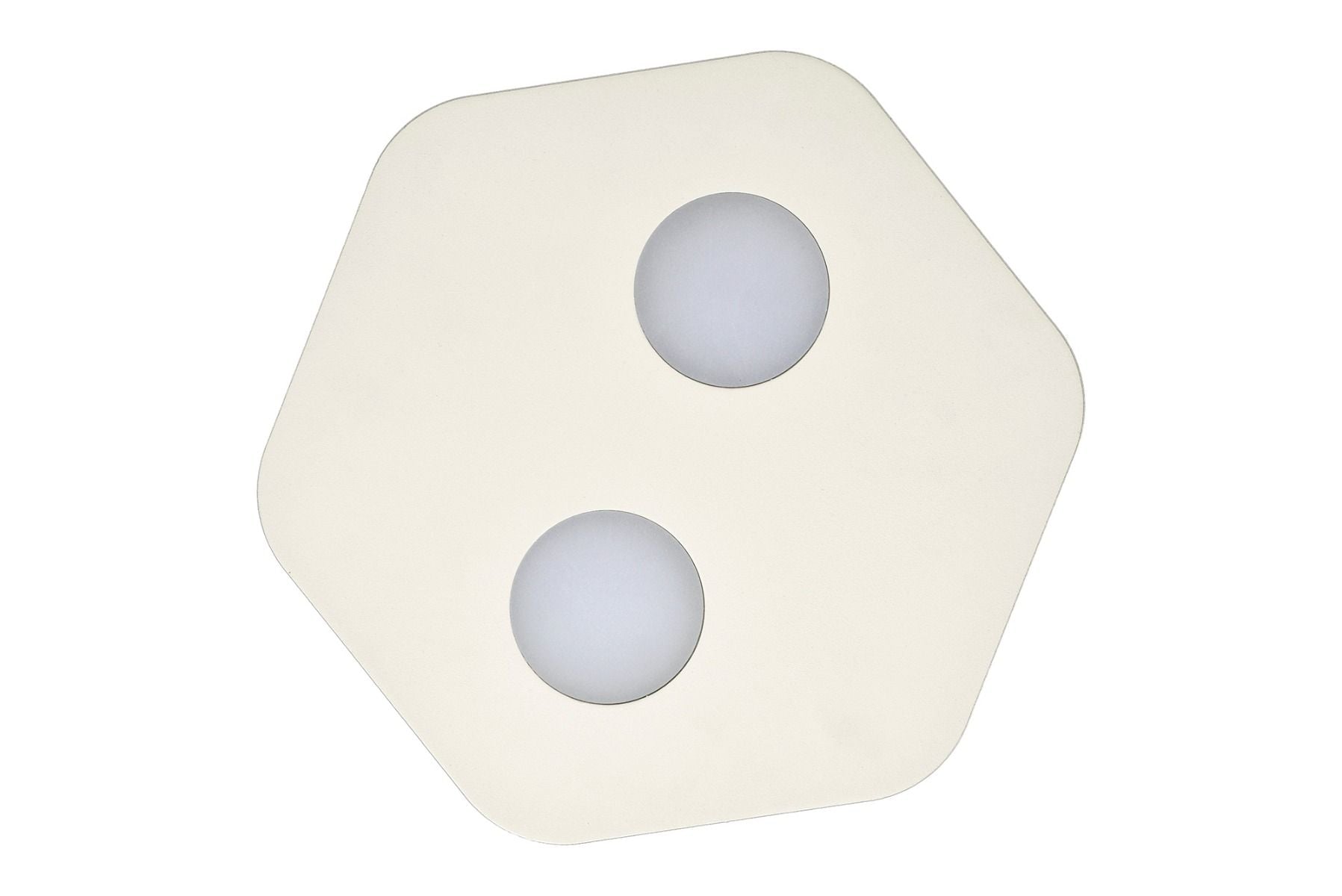 M6643 Mantra Area 2 Light Flush Ceiling Fitting GX53 Sand White