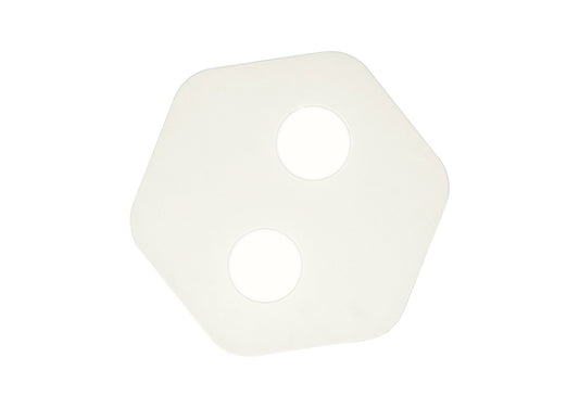 M6643 Mantra Area 2 Light Flush Ceiling Fitting GX53 Sand White