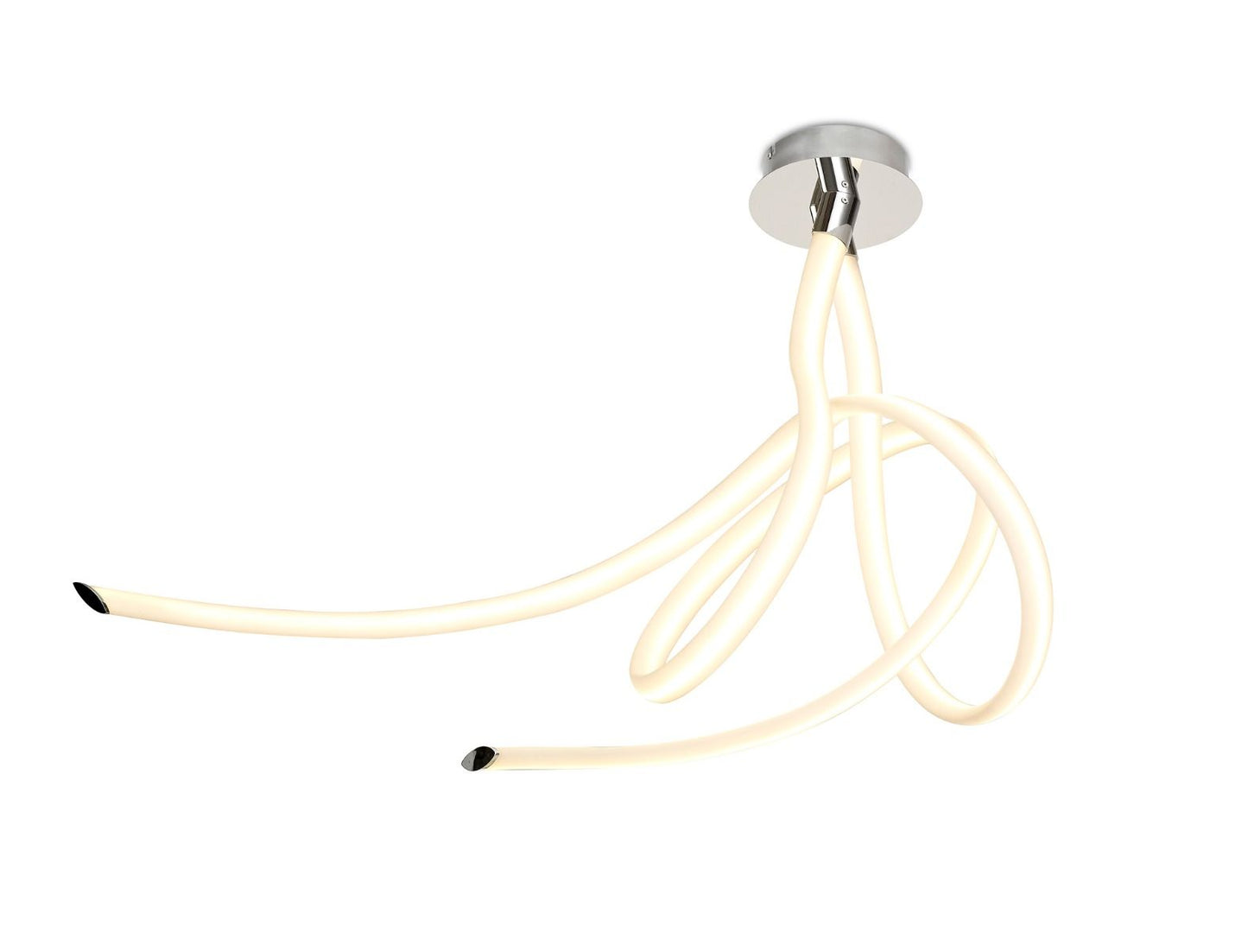 M6720 Mantra Armonia Large Semi Flush Ceiling Fitting 60W LED 3000K 4500lm White Chrome