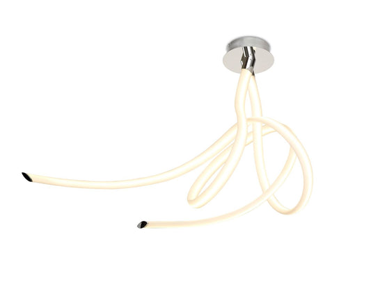 M6720 Mantra Armonia Large Semi Flush Ceiling Fitting 60W LED 3000K 4500lm White Chrome