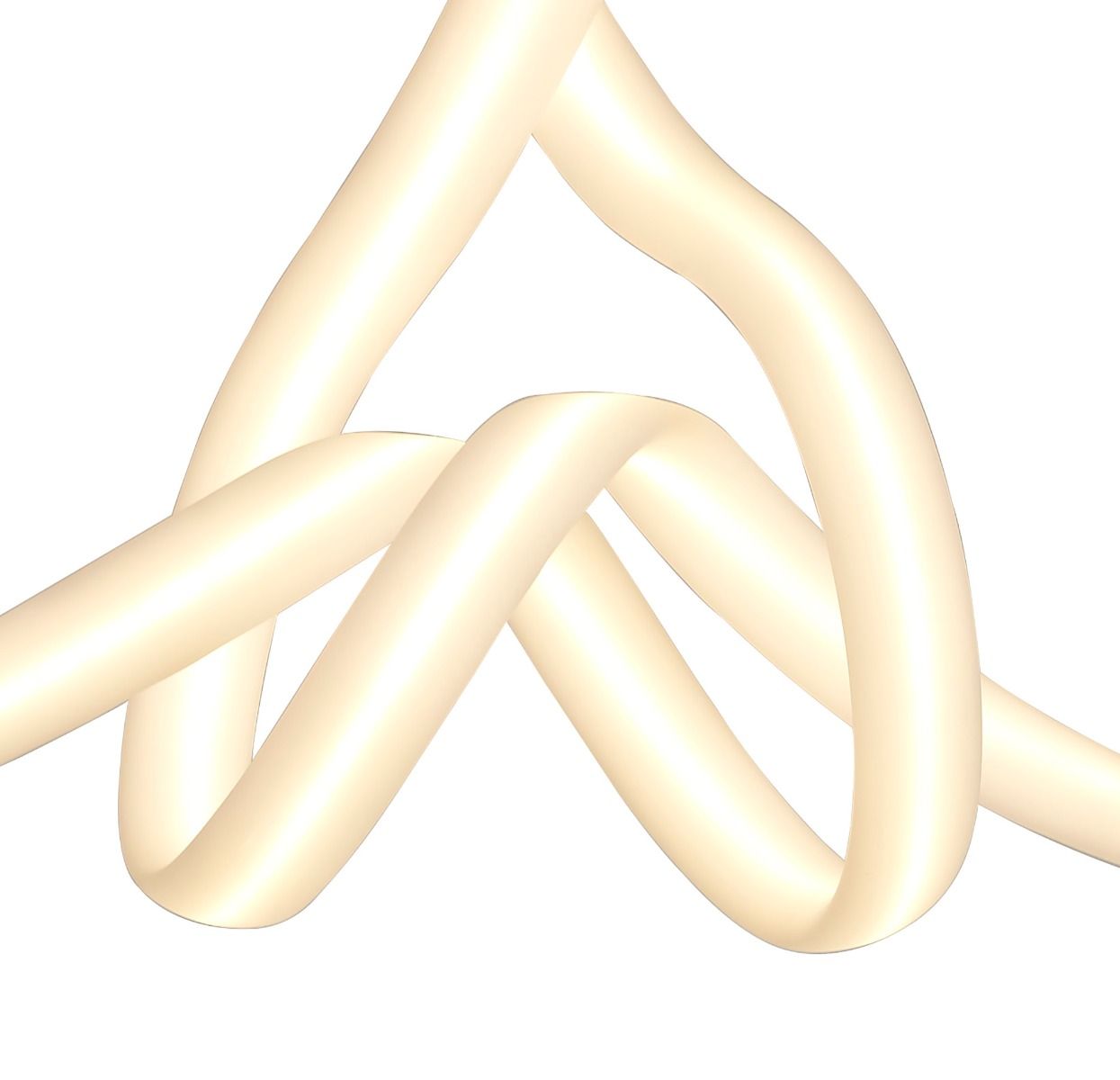 M6723Mantra Armonia Semi Flush Ceiling Fitting 50W LED 3000K 3750lm White Chrome