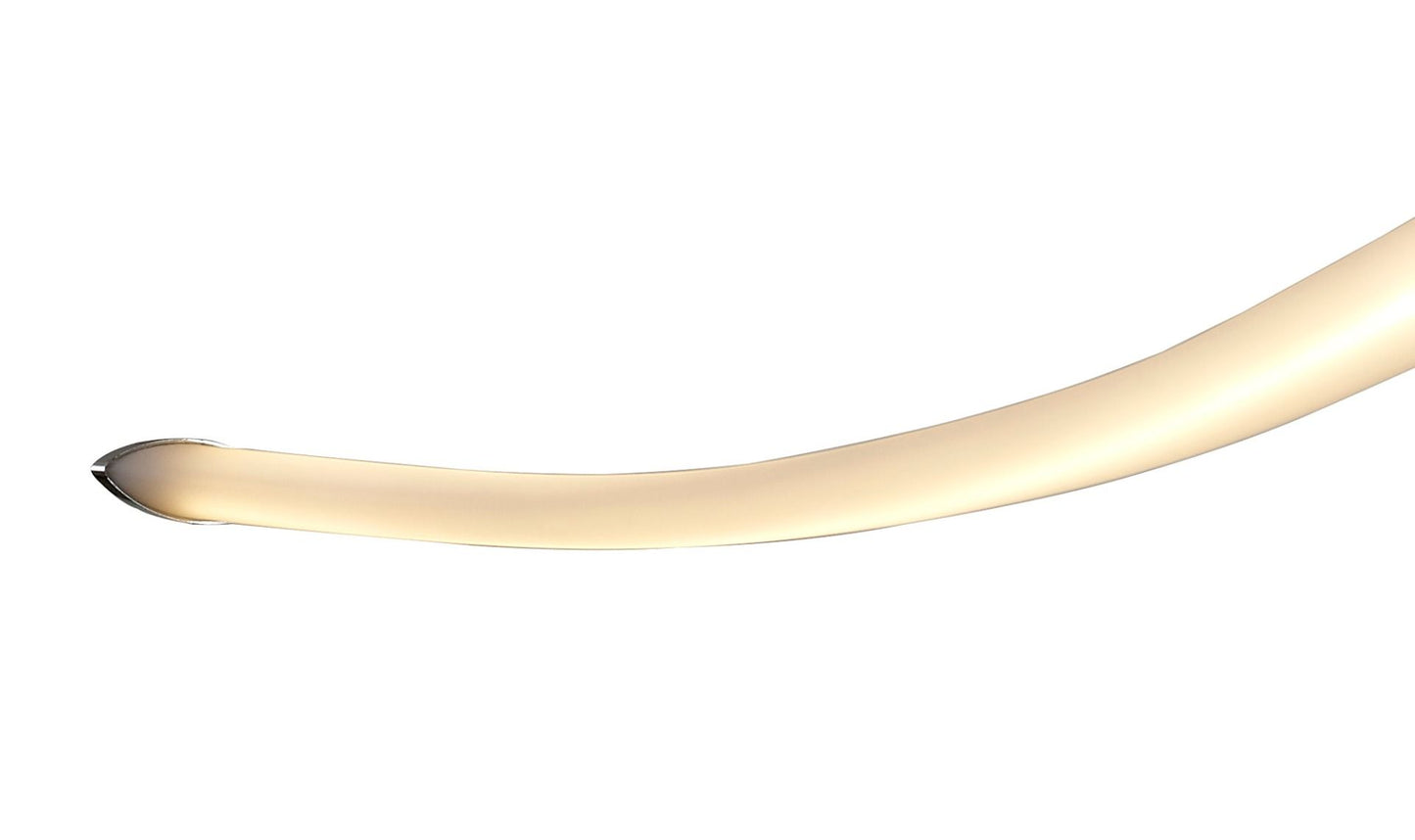 M6723Mantra Armonia Semi Flush Ceiling Fitting 50W LED 3000K 3750lm White Chrome