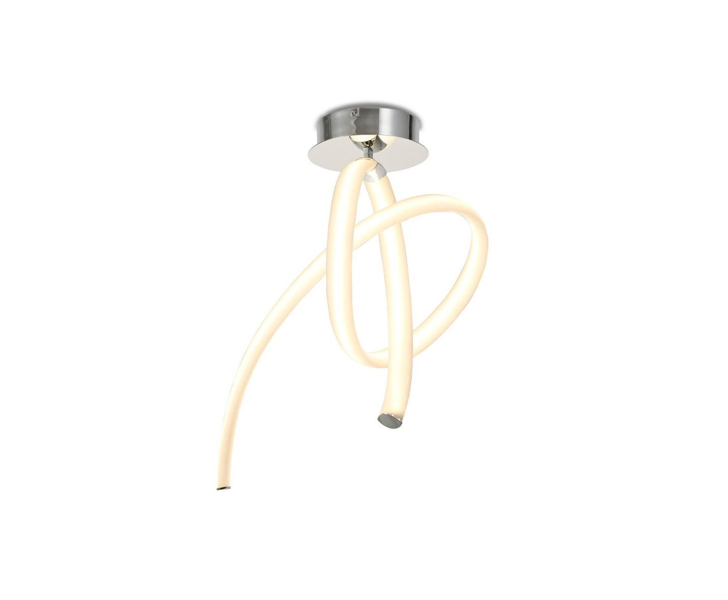 M6724 Mantra Armonia Semi Flush Ceiling Fitting 40W LED 3000K 3000lm White Chrome