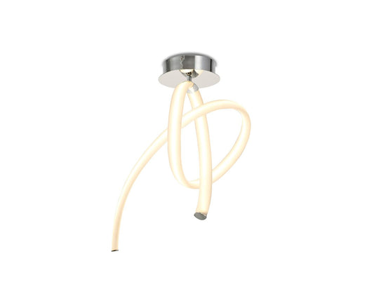 M6724 Mantra Armonia Semi Flush Ceiling Fitting 40W LED 3000K 3000lm White Chrome