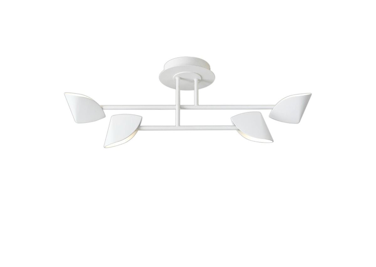 MAN/M7574 Mantra Capuccina Small 4 Light Semi Flush Fitting White